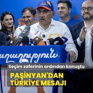 Se�im zaferinin ard�ndan dikkat �eken a��klama! Pa�inyan'dan T�rkiye mesaj�