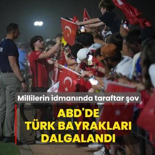 Millilerin idman�nda taraftar �ov! ABD'de T�rk bayraklar� dalgaland�
