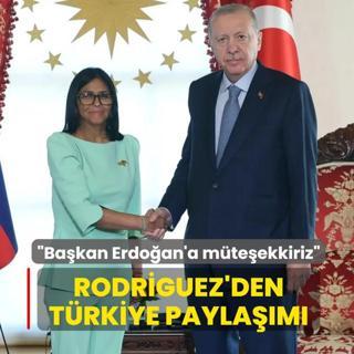 Rodriguez'den T�rkiye payla��m�! �Ba�kan Erdo�an'a m�te�ekkiriz�