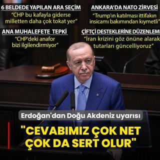 Ba�kan Erdo�an'dan Do�u Akdeniz uyar�s�: Cevab�m�z �ok net olur, �ok da sert olur