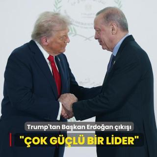 Trump'tan Ba�kan Erdo�an ��k���... ��ok g��l� bir lider�