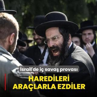 �srail'de i� sava� provas�: Caddeler kapand�, ara�lar protestocular� ezdi