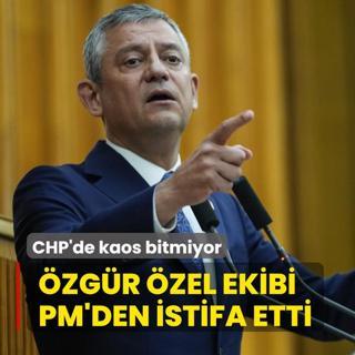 CHP'de kaos bitmiyor! �zg�r �zel ekibi PM'den istifa etti