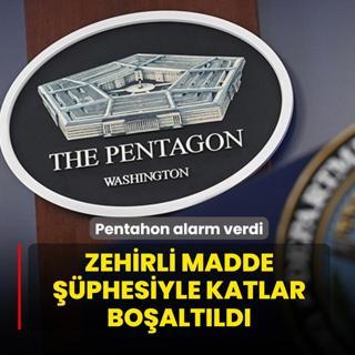 Pentagon'da alarm durumuna ge�ildi: Zehirli madde ��phesiyle katlar acilen bo�alt�ld�