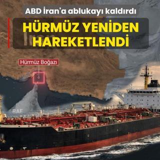 ABD �ran'a ablukay� kald�rd�! H�rm�z yeniden hareketlendi