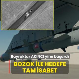 Bayraktar AKINCI yine ba�ard�... BOZOK ile hedefe tam isabet