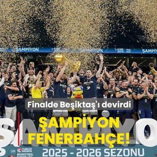 �ampiyon Fenerbah�e Beko! Finalde Be�ikta�'� devirdi