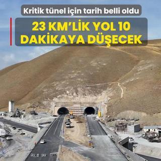 23 km'lik yol 10 dakikaya d��ecek! Kritik t�nel i�in tarih belli oldu