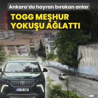 Ankara'da hayran b�rakan anlar! TOGG me�hur yoku�u a�latt�