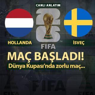CANLI: Hollanda - �sve�