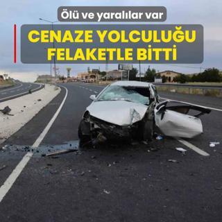 Cenaze yolculu�u felaketle bitti! �l� ve yaral�lar var