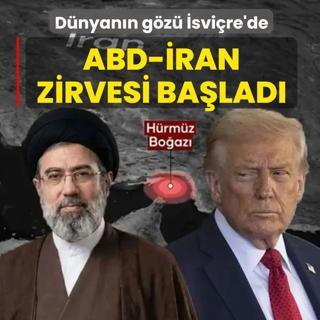 D�nyan�n g�z� �svi�re'de: ABD-�ran zirvesi ba�lad�