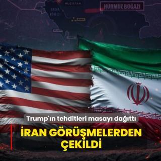 Trump'�n tehditleri masay� da��tt�! �ran g�r��melerden �ekildi