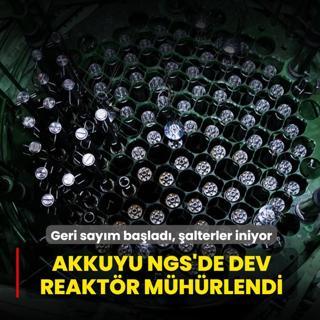 Geri say�m ba�lad�, �alterler iniyor: Akkuyu NGS'de dev reakt�r m�h�rlendi