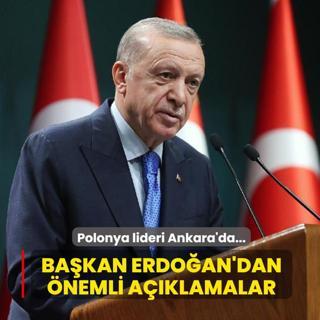 Polonya Cumhurba�kan� Nawrocki Ankara'da... Ba�kan Erdo�an'dan �nemli a��klamalar