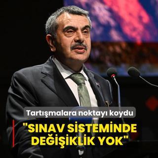 Bakan Tekin tart��malara noktay� koydu: S�nav sisteminde de�i�iklik yok