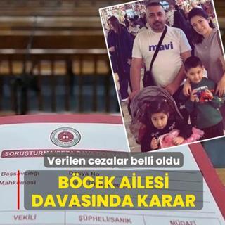 B�cek ailesi davas�nda karar: Verilen cezalar belli oldu