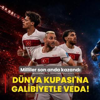 D�nya Kupas�'na galibiyetle veda! Milliler son anda kazand�