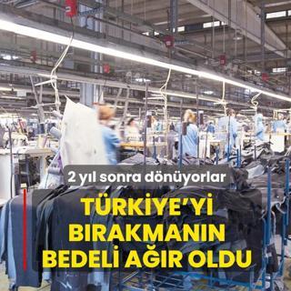 T�rkiye'yi b�rakman�n bedeli a��r oldu! 2 y�l sonra d�n�yorlar