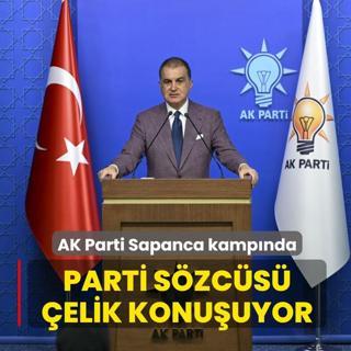 AK Parti Sapanca kamp�nda... Parti S�zc�s� �elik konu�uyor