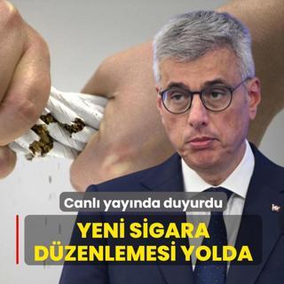 Bakan Memi�o�lu canl� yay�nda duyurdu: Yeni sigara d�zenlemesi yolda