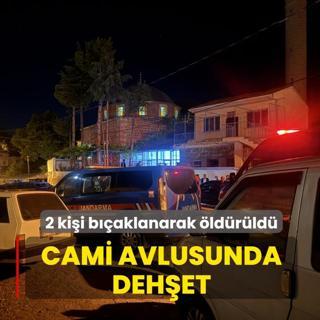 Cami avlusunda deh�et! 2 ki�i b��aklanarak �ld�r�ld�