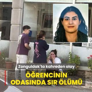 Zonguldak'ta kahreden olay! �niversite ��rencisinin odas�nda s�r �l�m�