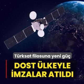T�rksat filosuna yeni g��... Dost �lkeyle resmen imzalar at�ld�