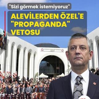 Alevilerden �zg�r �zel'e �propaganda� vetosu! �Sizi g�rmek istemiyoruz�