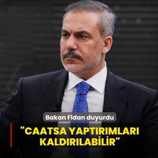 Bakan Fidan a��klad�... �CAATSA yapt�r�mlar� kald�r�labilir�
