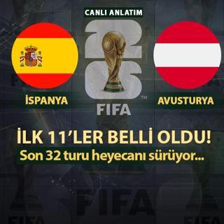 CANLI: �spanya - Avusturya
