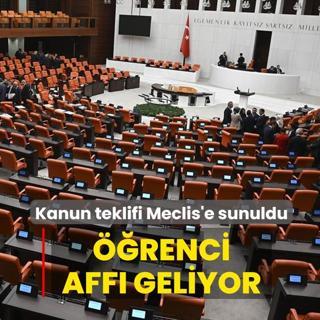 ��renci aff� geliyor... Kanun teklifi Meclis'e sunuldu