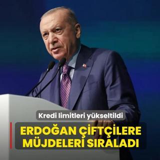 Kredi limitleri y�kseltildi! Ba�kan Erdo�an �ift�ilere m�jdeleri s�ralad�