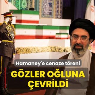Hamaney'e cenaze t�reni! G�zler o�luna �evrildi