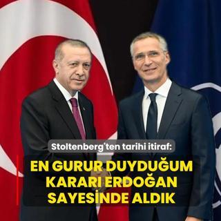 Stoltenberg'ten tarihi itiraf: En gurur duydu�um karar� Erdo�an sayesinde ald�k