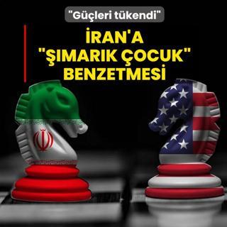 Trump'tan �ran'a ���mar�k �ocuk� benzetmesi! �G��leri t�kendi�