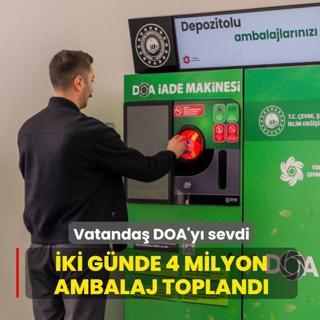 Vatanda� DOA'y� sevdi... �ki g�nde 4 milyon ambalaj topland�