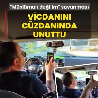 Vicdan�n� c�zdan�nda unuttu! Doland�rmaya kalk��t� �M�sl�man de�ilim� dedi