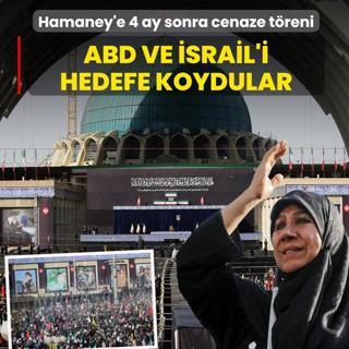 Hamaney'e 4 ay sonra cenaze t�reni! ABD ve �srail'i hedefe koydular