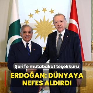 �erif'e mutabakat te�ekk�r�! Ba�kan Erdo�an: D�nyaya nefes ald�rd�