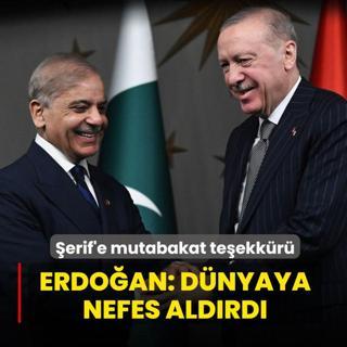 �erif'e mutabakat te�ekk�r�! Erdo�an: D�nyaya nefes ald�rd�