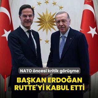 NATO �ncesi kritik g�r��me: Ba�kan Erdo�an Rutte'yi kabul etti