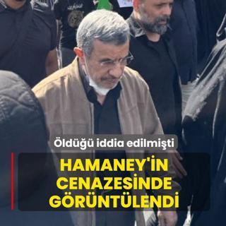 �ld��� iddia edilmi�ti: Ahmedinejad Hamaney'in cenazesinde g�r�nt�lendi