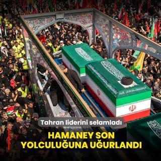 Tahran liderini selamlad�: Hamaney son yolculu�una u�urland�
