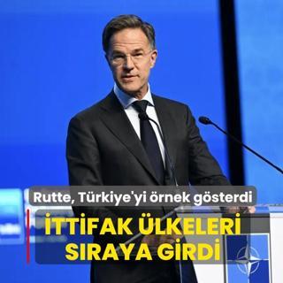 NATO Genel Sekreteri Mark Rutte, T�rkiye'yi �rnek g�sterdi... �ttifak �lkeleri s�raya girdi