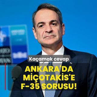 Ankara'da Mi�otakis'e F-35 sorusu! Ka�amak cevap
