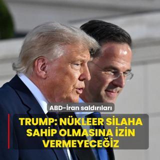 ABD-�ran sald�r�lar�! Trump: N�kleer silaha sahip olmas�na izin vermeyece�iz