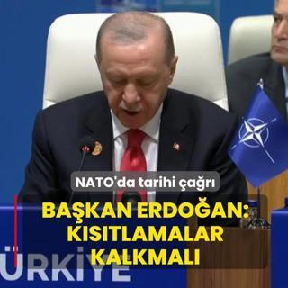 Ba�kan Erdo�an'dan NATO'da tarihi �a�r�: K�s�tlamalar kalkmal�