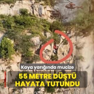 Kaya yar���nda mucize!