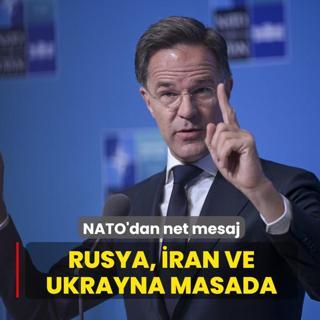 NATO Genel Sekreteri Rutte'den net mesaj�! Rusya, �ran ve Ukrayna masada